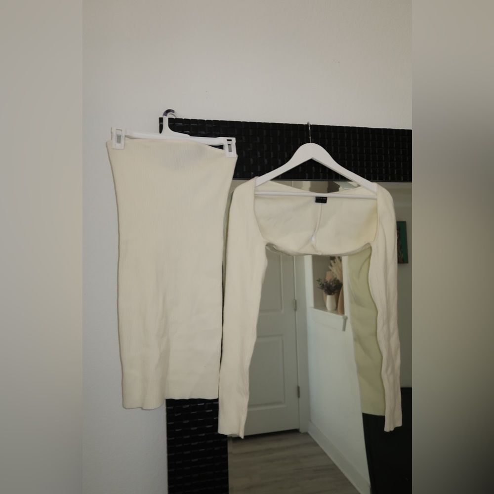 White fox boutique white dress set